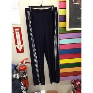 Attitudes by Renee la Roma jersey wide leg pants evening blue large new qvc
